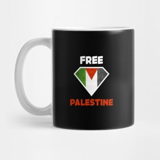 Free Palestine - Flag Diamond Protest For Freedom Palestine Mug